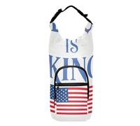 SyXIOP Jesus is King Flag Écharpe pour bouteille d'eau blanche pour la marche et d'autres activités de plein air 51/61/81/1,2 l pour la marche quotidienne, la randonnée et d'autres activités de plein