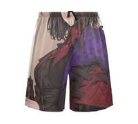 SyXIOP Lady Anime Short de pyjama rouge mystère pour homme, pantalon de pyjama de Noël pour homme pour cadeaux de père, lady anime red mystery, L