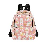SyXIOP Mr & Mrs Bear Peach Gold Sac à dos de travail 31,8 cm Sac à dos d'affaires Sac à bandoulière tendance pour le travail, Mr & Mrs Ours Pêche Doré, M, Décontracté