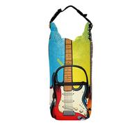 SyXIOP Never Have Too Many Tuitars Bouteille d'eau colorée avec sac de transport pour bouteille d'eau portable 50/61/80/1,2 l pour la marche quotidienne, la randonnée et d'autres activités de plein