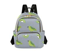 SyXIOP Oliver Jeffers Style Kiwi Jade Bird Design Vert 31,5 cm Sac à dos décontracté Sac à dos pour femme Sac à dos tendance pour voyage et travail, Oliver Jeffers Design Kiwi Jade Bird Vert, S