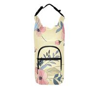 SyXIOP Porte-bouteille d'eau rétro à fleurs rose clair facile à transporter 51/61/81/1134 g pour adultes et enfants pour la marche, la randonnée, le camping, les voyages, accessoires pour Senderismo