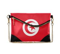 SyXIOP Porte-monnaie en polyuréthane pour femme Drapeau de la Tunisie