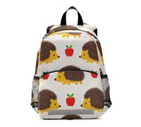 SyXIOP Sac à dos beige avec silhouette de hérisson pour enfants avec sangle de poitrine pour enfants bulto para ni?os