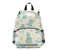 SyXIOP Sac à dos bleu Dinosaur Island pour enfant de 4 ans - Sac à dos de sécurité pour enfants de 5 ans