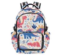 SyXIOP Sac à dos dinosaure bleu pêche transparent pour l'école, joli sac à dos de voyage robuste pour enfants, garçons et filles, âge 7-18 mochilas escolares para nino