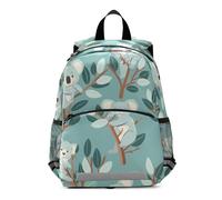 SyXIOP Sac à dos mignon en forme de koala bleu écume de mer pour enfants avec sangle de poitrine pour enfants de 4 ans