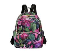 SyXIOP Sac à dos multifonction pour ordinateur portable de voyage Violet 32,5 cm Pour école et infirmière, Fleurs de lys calla pourpre, S, Décontracté