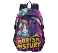 SyXIOP Sac à dos pour ordinateur portable Grim Reaper Risk Story Work Bookbag