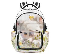 SyXIOP Sac à dos rustique coloré koala transparent léger décontracté transparent sac à dos pour festival événements sportifs, âge 7-18 ans mochila de princesas para