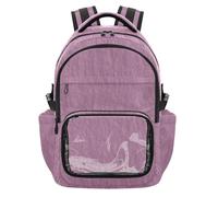 SyXIOP Sac à dos transparent pour enfants - Léger et décontracté - Avec sangle renforcée - Pour le sport, l'école et l'extérieur - 7-18 ans - Mochila de princesas para