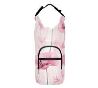 SyXIOP Sac de transport de bouteille portable à fleurs roses pour la marche 50/61/81/118 ml pour adultes et enfants pour la marche, la randonnée, le camping, les voyages, Bolso para Botella De Agua