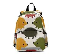 SyXIOP Sacs à dos beige avec silhouette de hérisson pour enfants sac à dos de sécurité pour les tout-petits sac à livres pour fille mochilas para ni ? as de 3 a?os