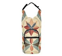 SyXIOP Sangle de transport pour bouteille d'eau de couleur concaténée abstraite pliable isolée de 50/61/81/1,2 l pour la marche quotidienne, la randonnée et d'autres activités de plein air