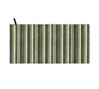 SyXIOP Serviette de sudation à séchage rapide à rayures vertes beiges (1 pièce) pour les travailleurs en plein air pour le sport 100 x 180 cm