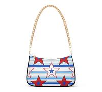 SyXIOP Stripe Stars 4th of July Independence Day Sac à bandoulière tendance pour femme avec poches multiples pour femme