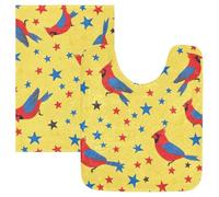 SyXIOP Tapis de bain pour salle de bain Oiseau du 4 juillet