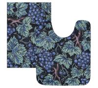 SyXIOP Tapis de bain William Morris Raisin Bleu