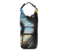 SyXIOP The Starry Sky and The Black Cat Bouteille d'eau Slings Sac isotherme polyvalent pour bouteille d'eau 50/61/81/1183 ml pour la marche quotidienne, la randonnée et d'autres activités de plein