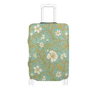 SyXIOP Valise élastique rétro motif fleurs de poirier William Morris Bleu 45,7 à 81,3 cm, Fleurs de poirier rétro William Morris Bleu, L 26-28 in, Classique