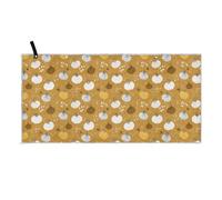 SyXIOP Vector Design Serviette de sudation à séchage rapide Marron ail (1 pièce) randonnée must have serviettes de sport pour la sueur pour la douche 100 x 180 cm