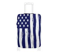 SyXIOP Vintage Grunge Us Flag 4th of Juillet Valise élastique Housse de protection Anti-rayures Bagages Protecteurs pour bagages 45,7 à 81,3 cm, Drapeau vintage Grunge Us 4 juillet, S 18-20 in