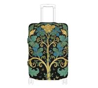 SyXIOP William Morris Green Life Tree Housse élastique pour valise de voyage Essentials Convient aux bagages de 45,7 à 81,3 cm, William Morris Arbre de vie vert, M 22-24 in, Classique