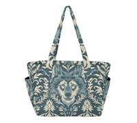 SyXIOP William Morris Wolf Sac de travail pour piscine Bleu sarcelle