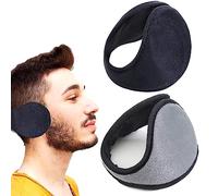 SYXLS 2 Pièces Cache-oreilles, Cache-oreilles Pliable et Extensible en Polaire, Chauffe-Oreilles Cache-Oreille en Polaire Hiver, Pour L'extérieur, Le Cyclisme, la Course à Pied, le ski