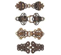 SYXLS 4 Pièces Clips à Cardigan Rétro Pinces à pull, Vintages Clips à Chandail Antiques, Fermoir à Chandail Broche de Robe Chemise, pour Femmes Filles à Chemise