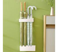 SYXLS Porte Parapluie à Fixation Murale, Étagère de Parapluie Porteparapluies Avec Réceptacle D’eau Amovible Organisateur D'économie D'espace Support de Parapluie, Pour la Maison, le Bureau