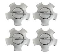 SYXWJL Auto Cache-Moyeux pour Opel Zafira 2005-2010, 4 Pièces Centre De Jante Capuchon Capuchons de Moyeu Central de Roue de Voiture Aluminium+ABS pour Enjoliveurs Accessoires,Silver-10.5cm