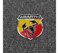 SYXWJL Auto Emblème pour Abarth Punto 2007-2014, Logo Emblèmes Badge Logo Badge Autocollant D'Insigne de Logo 3D Métal pour Carrosserie Décoration Accessoires,A