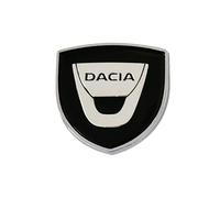 SYXWJL Auto Emblème pour Dacia Logan 2004-2013, Logo Emblèmes Badge Logo Badge Autocollant D'Insigne de Logo 3D Métal Sticker pour Carrosserie Décoration Accessoires,Black