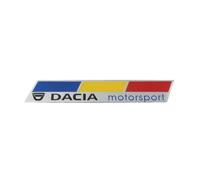SYXWJL Auto Emblème pour Dacia Logan 2020-2023, Logo Emblèmes Badge Logo Badge Autocollant D'Insigne de Logo 3D Métal pour Carrosserie Décoration Accessoires,13cm*2.6cm