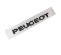 SYXWJL Auto Emblème pour Peugeot 207 2006-2012, Capot Emblème Tronc Emblème Logo Letter Emblème Badge Logo Badge Autocollant D'Insigne de Logo ABS pour Carrosserie Accessoires,Black-1.8cm*1.3cm