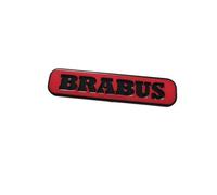 SYXWJL Auto Emblème pour Smart EQ A453 2020-2023, Logo Emblèmes Badge Logo Badge Autocollant D'Insigne de Logo 3D Métal Sticker pour Carrosserie Décoration Accessoires,Brabus-Red