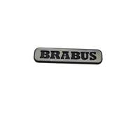 SYXWJL Auto Emblème pour Smart Fortwo C453 2014-2019, Logo Emblèmes Badge Logo Badge Autocollant D'Insigne de Logo 3D Métal Sticker pour Carrosserie Décoration Accessoires,Brabus-Silver