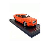 SYYANFEI 1:18 pour Rolls-Royce Phantom Résine Modèle Voiture Collection Ornement Bureau Audiophile Cadeau Vacances Maquette Voiture(Orange)