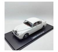 SYYANFEI Copie Fidèle l’Origine avec Beaucoup Détails 1/18 pour Jaguar Daimler 250 V6 MKII 3.8 LHD Alliage Statique Classique Automobile Moulé sous Pression Véhicule Cadeau Maquette Voiture(White)