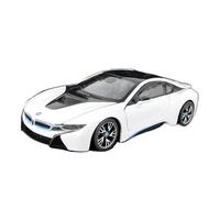SYYANFEI Copie Fidèle l’Origine avec Beaucoup Détails 1:24 pour BMW I8 Blanc Noir Rouge Bleu Édition Deluxe Hobby Jeu Alliage Modèle Voiture Décorations De Bureau Maquette Voiture(White)