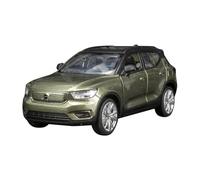 SYYANFEI Copie Fidèle l’Origine avec Beaucoup Détails 1:32 pour Volvo XC40 Rouge Et Noir Jeu De Simulation Son Et Lumière Modèle De Voiture en Alliage À Tirer Maquette Voiture(Vert)