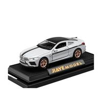 SYYANFEI Copie Fidèle l’Origine avec Beaucoup Détails Modèle De Voiture en Alliage M8 1:36 Simulation De Porte Jouet en Métal pour Garçon Collection Véhicules Ornement Maquette Voiture(White)
