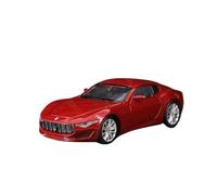 SYYANFEI Copie Fidèle l’Origine avec Beaucoup Détails Simulation Maserati Blanc Rouge Hobby Jeu Alliage Supercar Modèle Véhicule Collection 1:32 Maquette Voiture(Rouge)