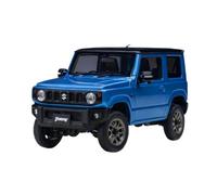 SYYANFEI Modèle Réduit SUV Tout-Terrain Luxe Suzuki Jimny JB64 L'échelle 1:18 Métal Moulé sous Pression Cadeau Original Noir Et Bleu Maquette Voiture(Bleu)