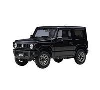 SYYANFEI Modèle Réduit SUV Tout-Terrain Luxe Suzuki Jimny JB64 L'échelle 1:18 Métal Moulé sous Pression Cadeau Original Noir Et Bleu Maquette Voiture(Noir)