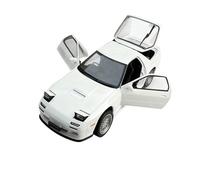 SYYANFEI Modèle Réduit Voiture Moulé sous Pression pour Mazda RX7 Infini FC3S Modèle Réduit Supercar Cadeau Audiophile Blanc Échelle 1:18 Maquette Voiture