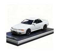 SYYANFEI Modèle Réduit Voiture Sport Nissan Skyline GTR32 L'échelle 1:18 Résine Et Métal Moulé sous Pression Blanc Cadeau Original Maquette Voiture