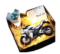 SYYANFEI Moto Miniature Collection 1:12 pour Suzuki GSX 250R Modèle De Moto en Alliage Véhicule Jouet Garçon Coffret Adultes Hommes Anniversaire Jouetspetits Grands - A Partir 3 Ans(White)