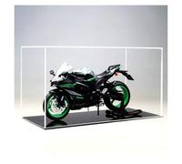 SYYANFEI Moto Miniature Collection Modèle Moto en Alliage Acrylique Transparent pour Kawasaki ZX-10R, Échelle 1:9 pour Adultes Et Garçons Jouetspetits Grands - A Partir 3 Ans(Noir)